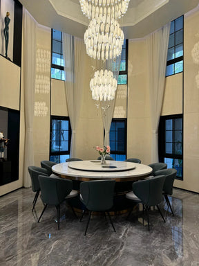 Ceramic Tulip Cascade Staircase Chandelier