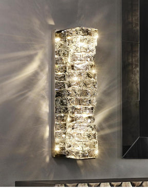 Irregular Crystal Block Wall Sconce