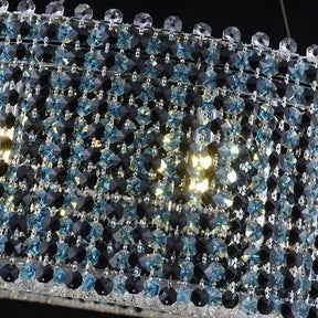 Italian Modern Light Luxury Round Crystal Chandelier Decorative Light Fixture for Living Room/Dining Room