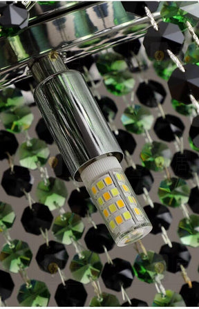 Italian Modern Light Luxury Round Crystal Chandelier Decorative Light Fixture for Living Room/Dining Room