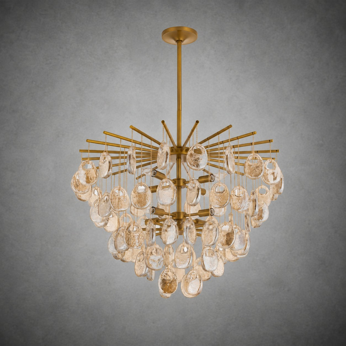 Jacqueline Seedy Glass Chandelier