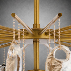 Jacqueline Seedy Glass Chandelier