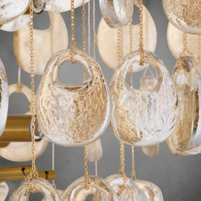 Jacqueline Seedy Glass Chandelier