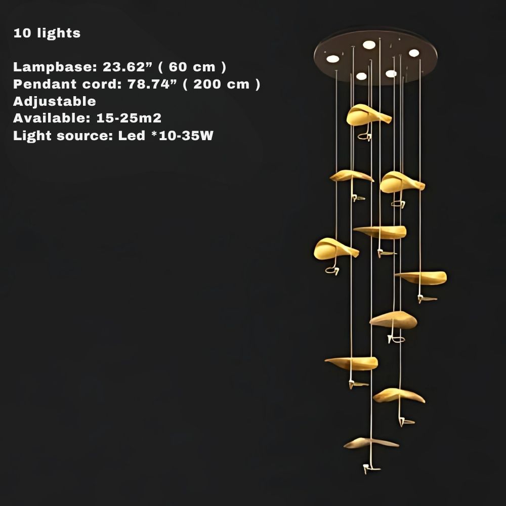 Jenissa Vintage Staircase Chandelier  Seus Lighting