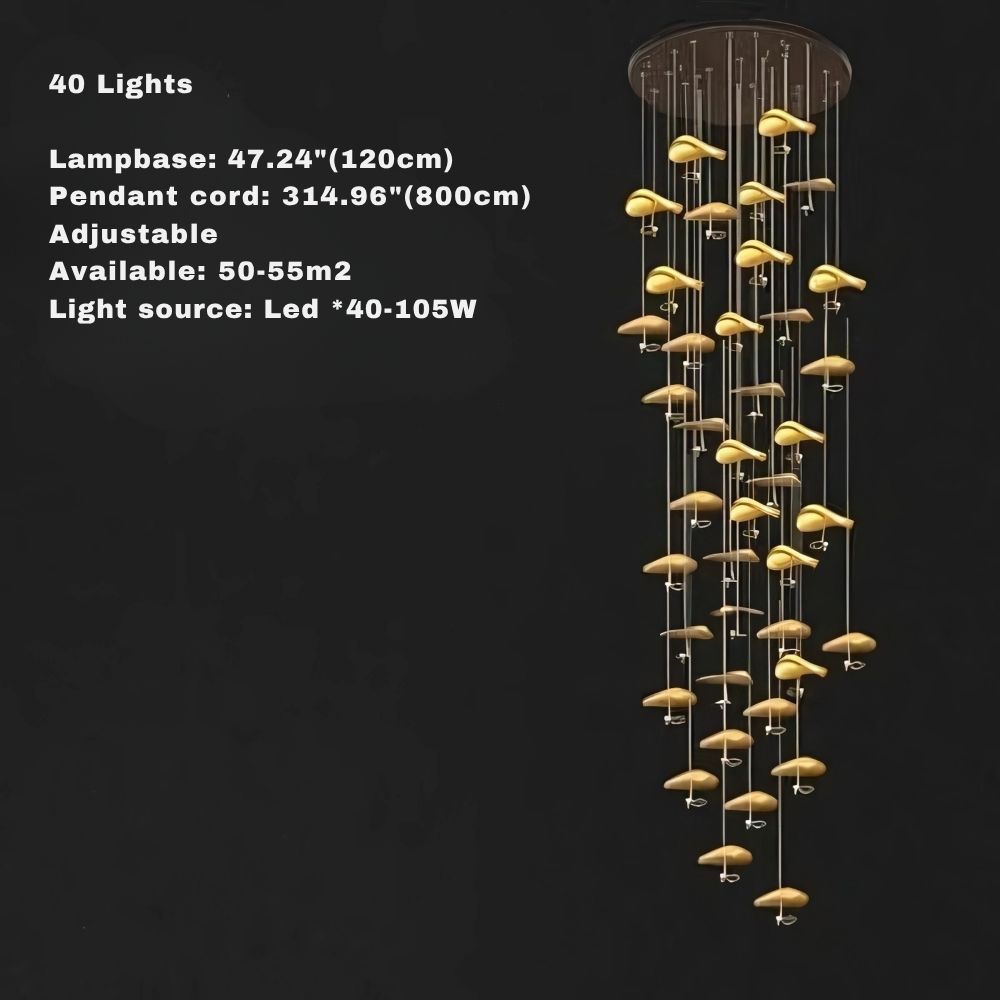Jenissa Vintage Staircase Chandelier  Seus Lighting