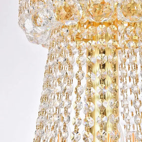 Kaler Elegant Luxury Living Room Three Tier Crystal Chandelier 30" D