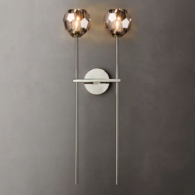 Kelly Glass Double Grand Wall Sconce