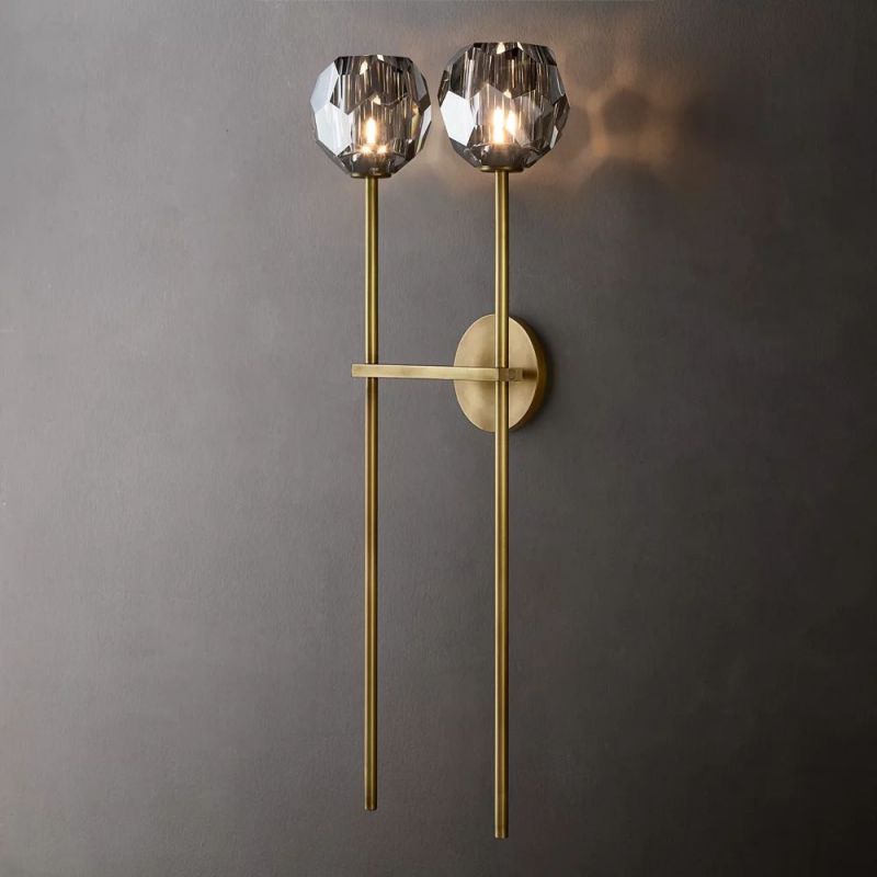 Kelly Glass Double Grand Wall Sconce