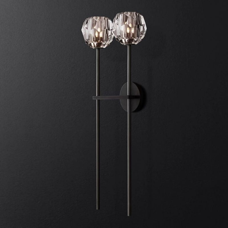 Kelly Glass Double Grand Wall Sconce