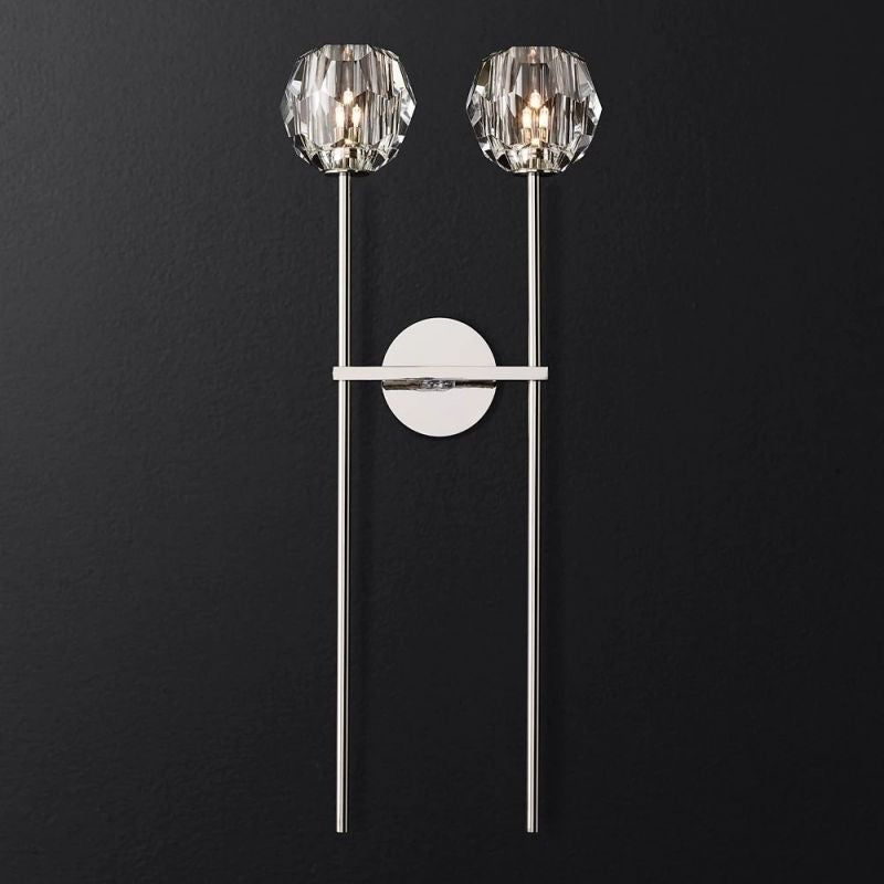 Kelly Glass Double Grand Wall Sconce