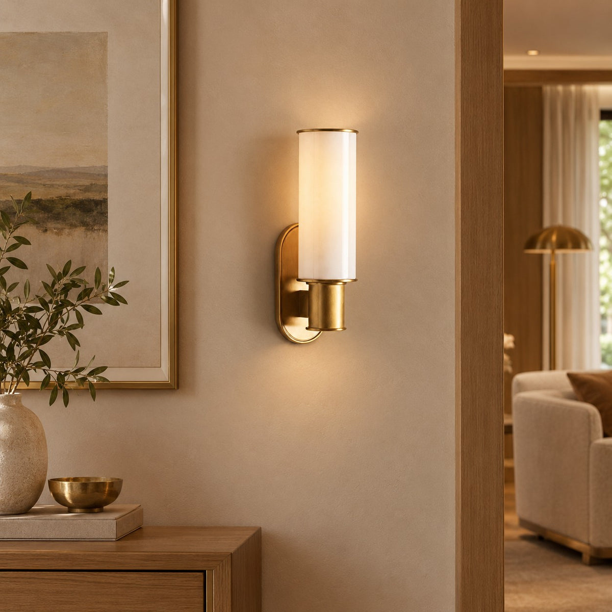 Harlin Wall Sconce in Milk