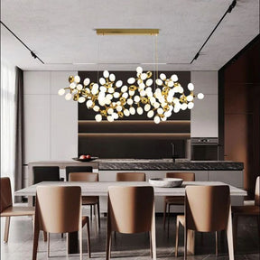 Kenneth Fashion Grape Linear Chandelier for Dining Room