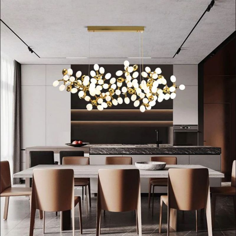 Kenneth Fashion Grape Linear Chandelier for Dining Room