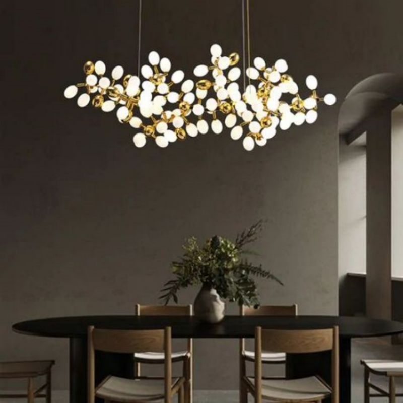 Kenneth Fashion Grape Linear Chandelier for Dining Room