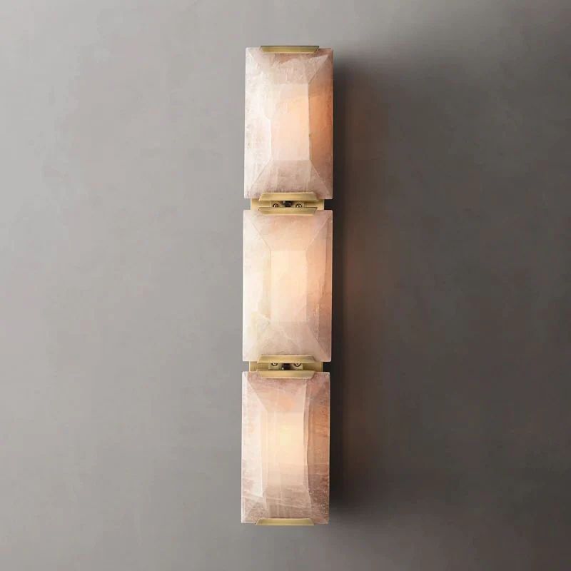 Kiko Calcite Triple Sconce