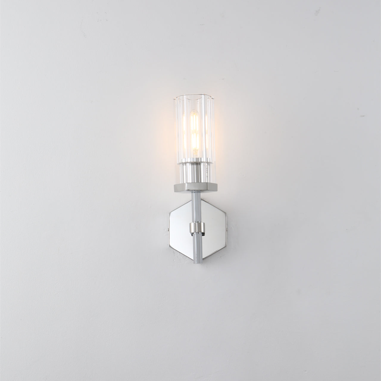 Kimberly Lambe Hexagonal Wall Sconce 14¼"H for Bedroom, Living Room, Kitchen Island