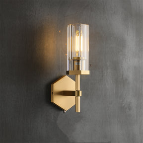 Kimberly Lambe Hexagonal Wall Sconce 14¼"H for Bedroom, Living Room, Kitchen Island