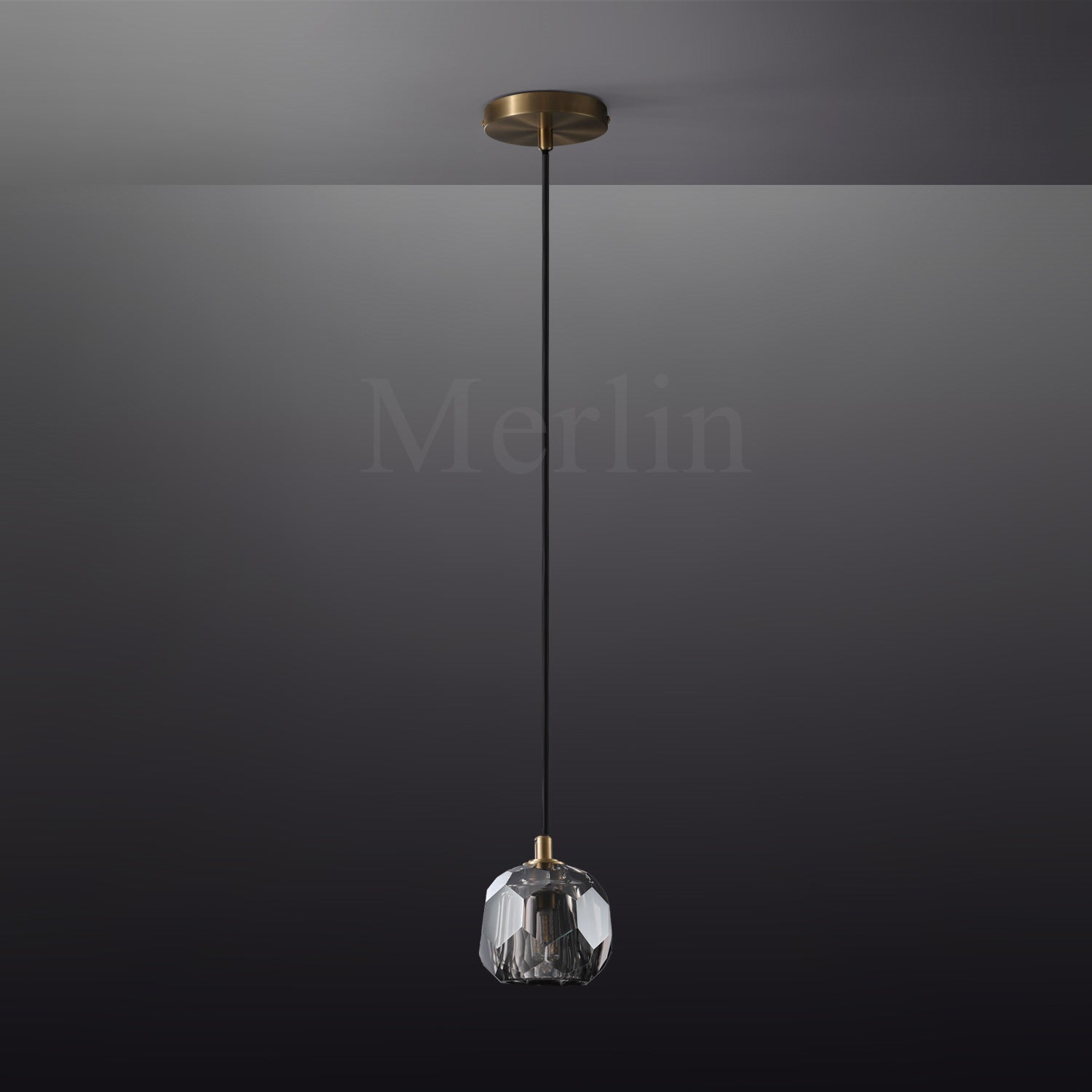 Kristal Ball Crystal Pendant Lighting, Minimalist Pendant Lamp Perfect for Modern Kitchen Islands