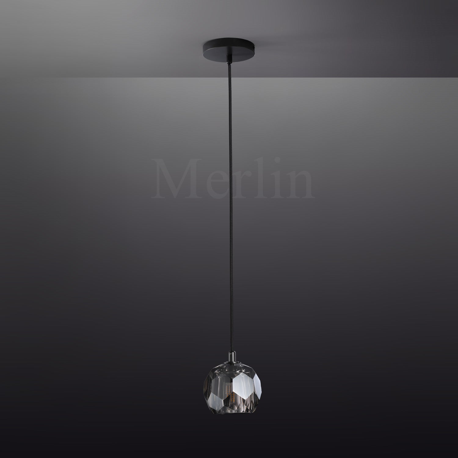 Kristal Ball Crystal Pendant Lighting, Minimalist Pendant Lamp Perfect for Modern Kitchen Islands
