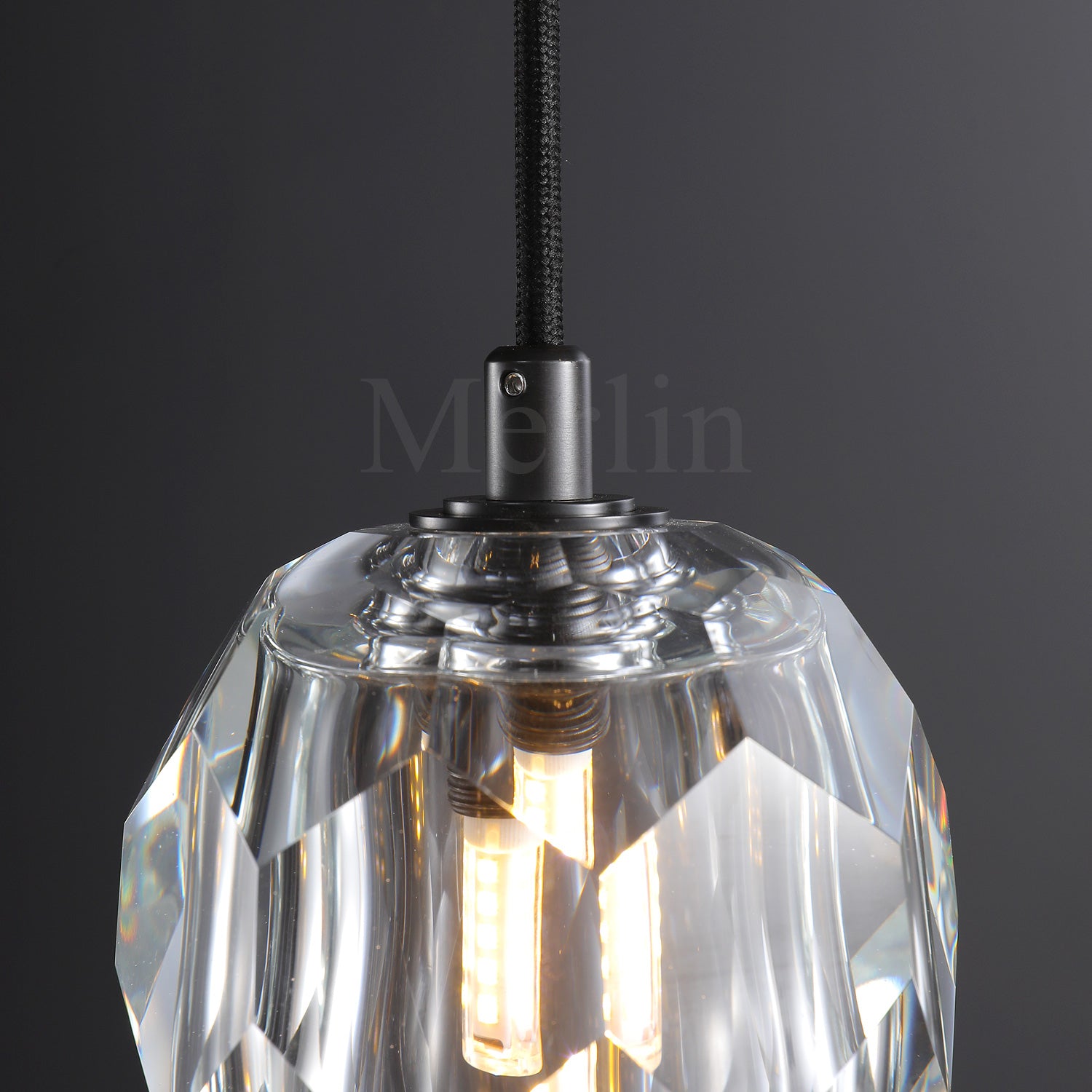 Kristal Ball Crystal Pendant Lighting, Minimalist Pendant Lamp Perfect for Modern Kitchen Islands