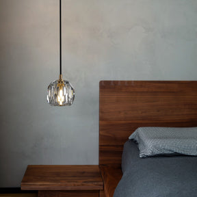 Kristal Ball Crystal Pendant Lighting, Minimalist Pendant Lamp Perfect for Modern Kitchen Islands