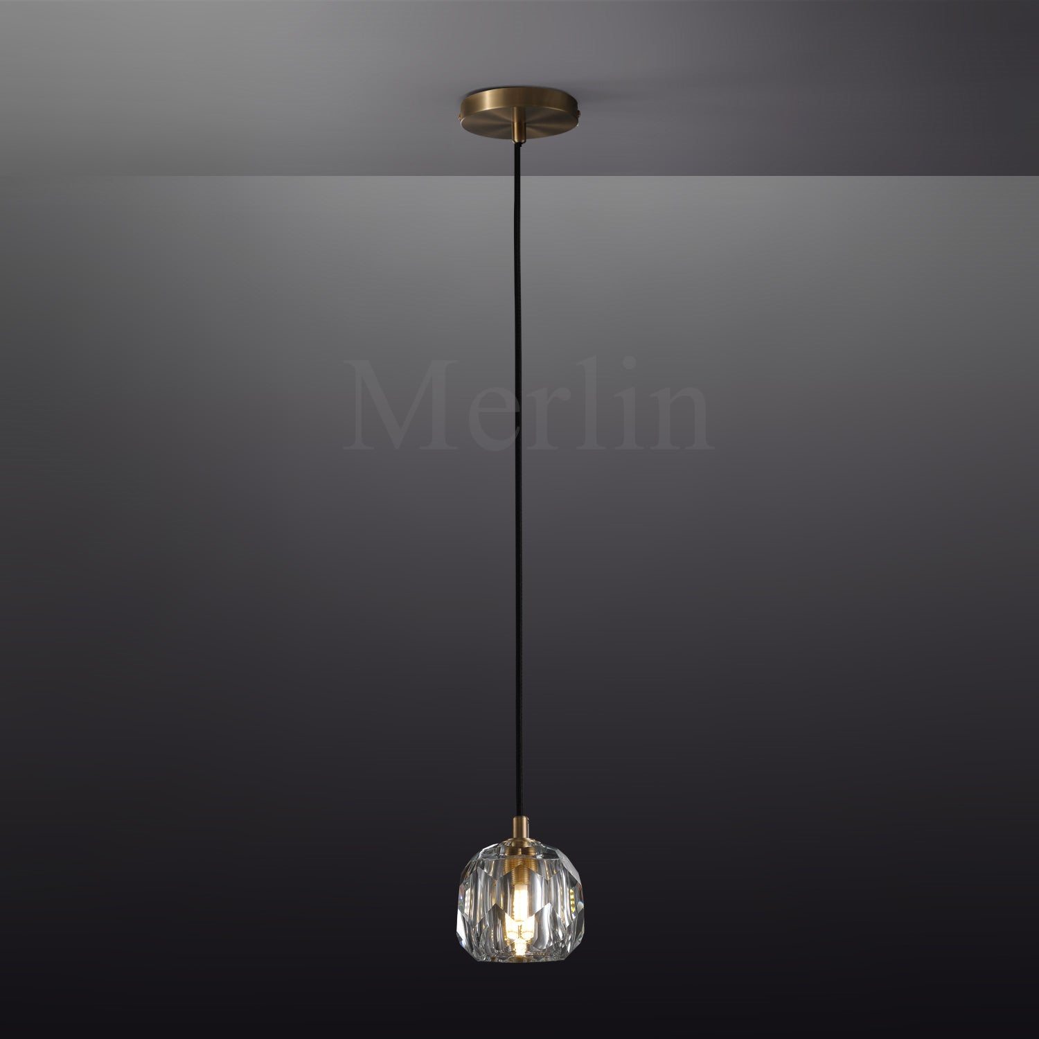 Kristal Ball Crystal Pendant Lighting, Minimalist Pendant Lamp Perfect for Modern Kitchen Islands