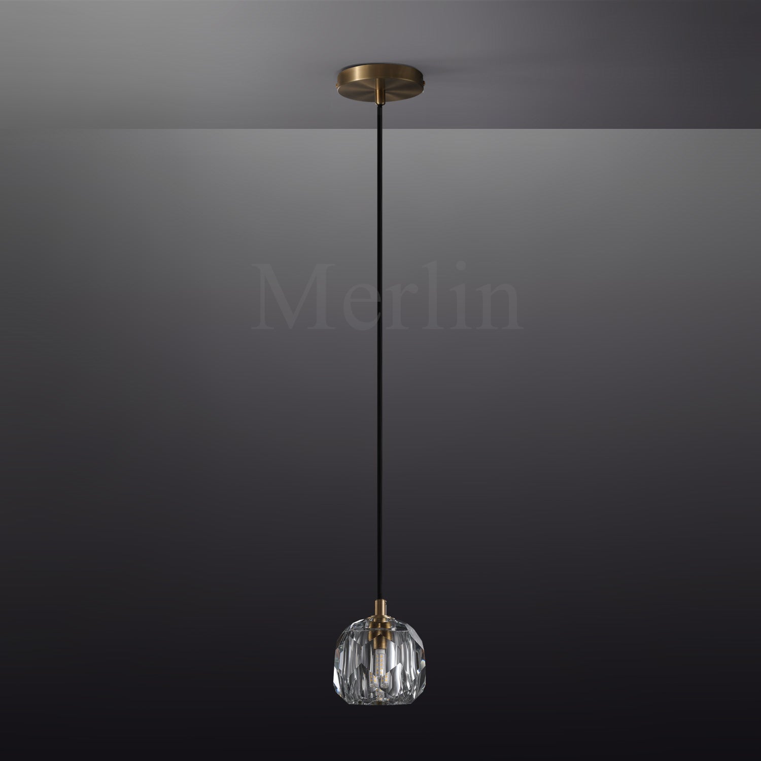 Kristal Ball Crystal Pendant Lighting, Minimalist Pendant Lamp Perfect for Modern Kitchen Islands