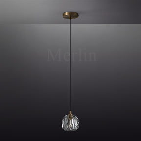 Kristal Ball Crystal Pendant Lighting, Minimalist Pendant Lamp Perfect for Modern Kitchen Islands