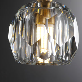 Kristal Ball Crystal Pendant Lighting, Minimalist Pendant Lamp Perfect for Modern Kitchen Islands