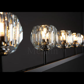 Kristal Ball Linear Crystal Chandelier, Dining Table Lamp, Kitchen Island Lamp
