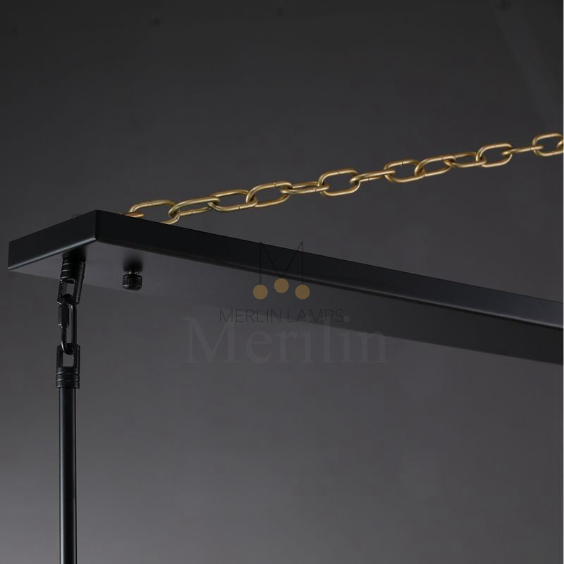 Kristal Ball Linear Crystal Chandelier, Dining Table Lamp, Kitchen Island Lamp