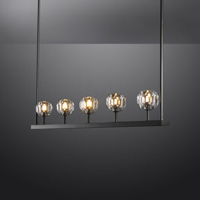 Kristal Ball Linear Crystal Chandelier, Dining Table Lamp, Kitchen Island Lamp