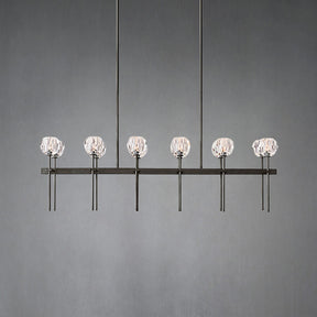 Kristal Ball Linear Crystal Chandelier, Dining Table Lamp, Kitchen Island Lamp