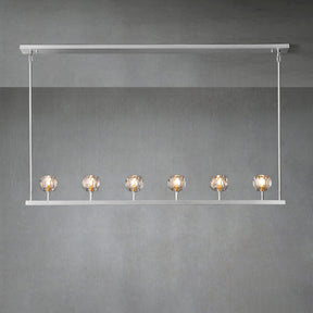 Kristal Ball Linear Crystal Chandelier, Dining Table Lamp, Kitchen Island Lamp