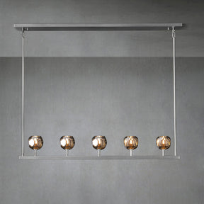 Kristal Ball Linear Crystal Chandelier, Dining Table Lamp, Kitchen Island Lamp