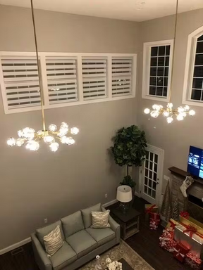 Kristal Modern Clear Crystal Round Chandelier Over Dining Table