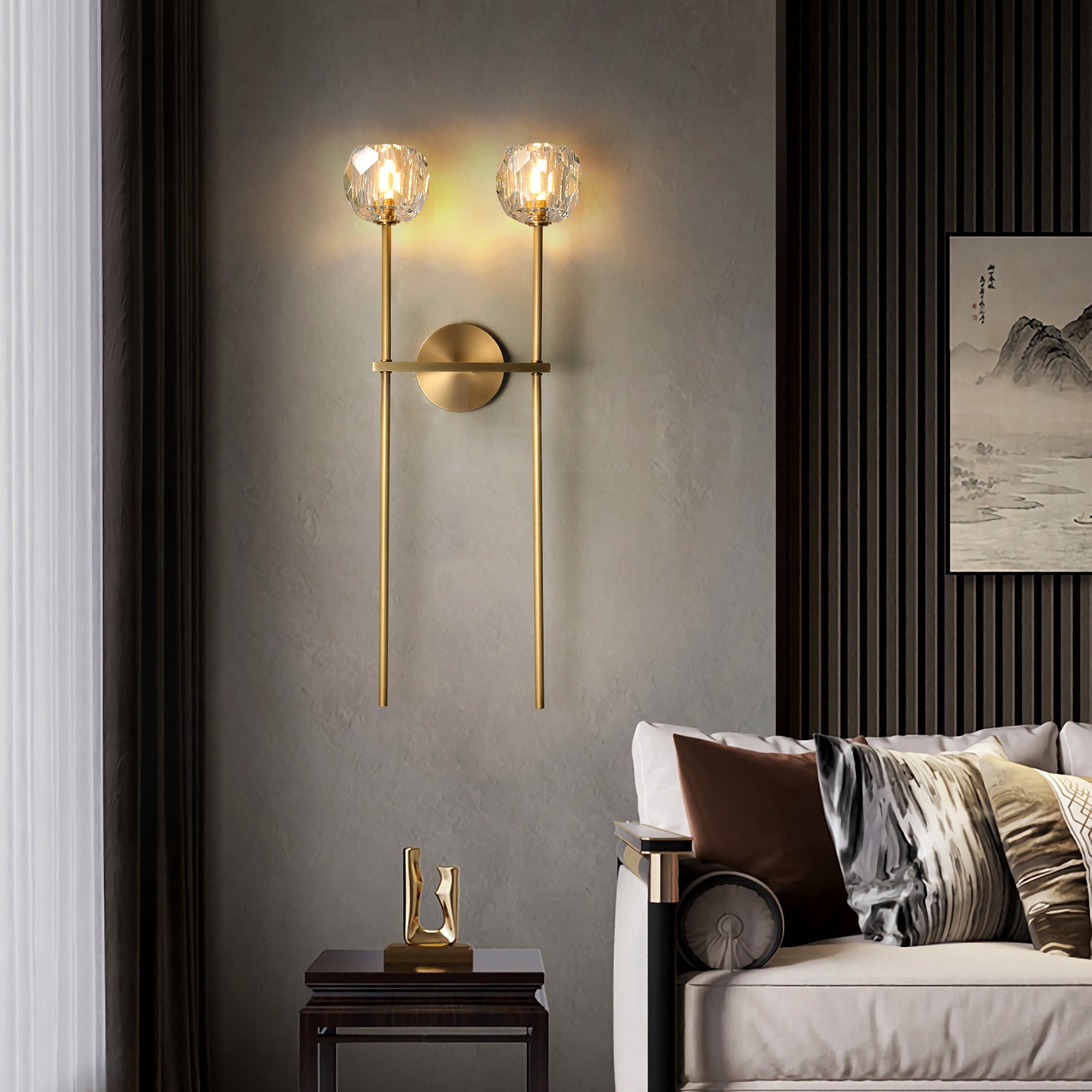 Kristal Modern Crystal Wall Lamp for Bedroom Living Room
