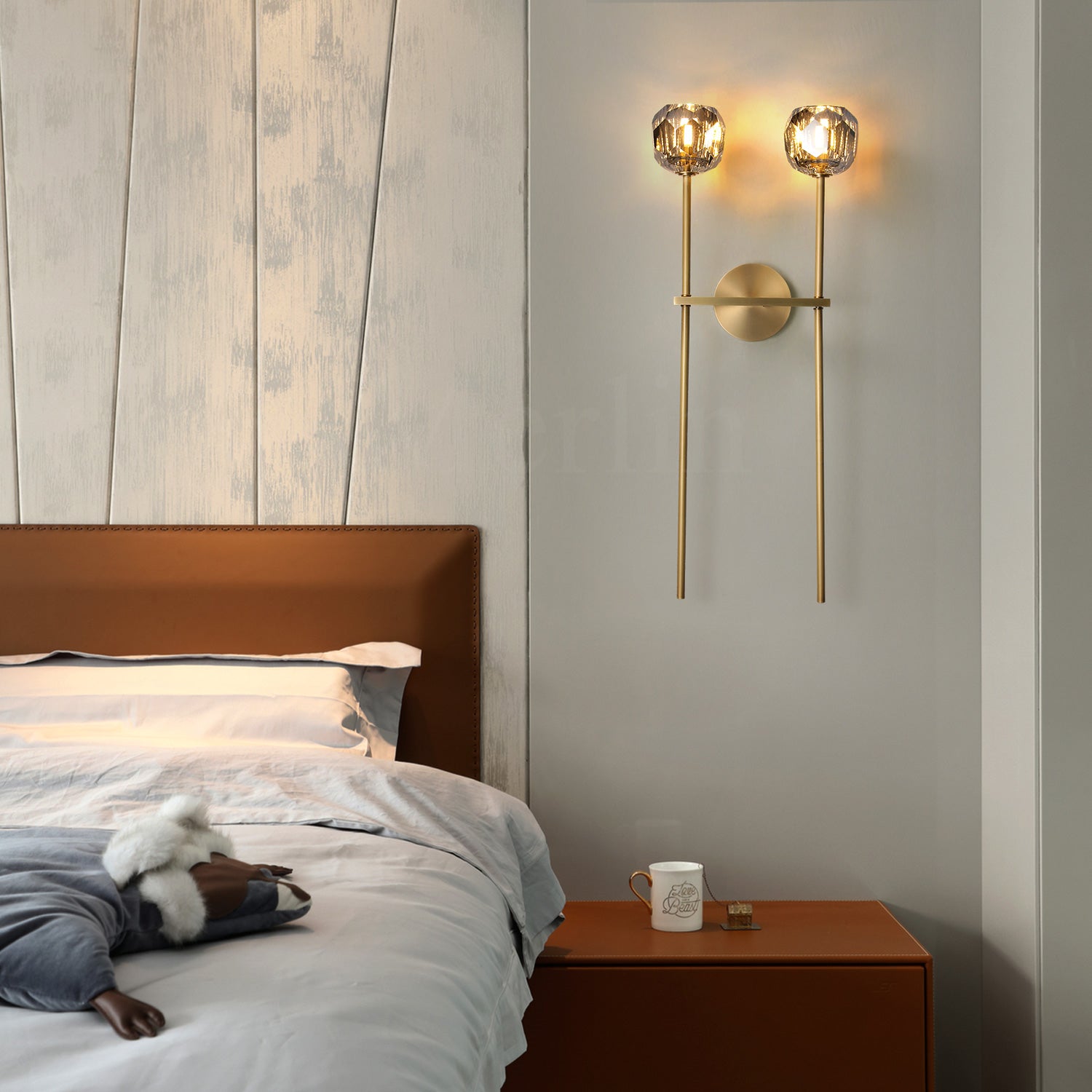 Kristal Modern Crystal Wall Lamp for Bedroom Living Room