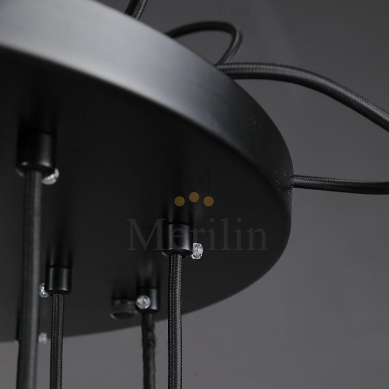 Kristal Round Cluster Crystal Chandelier, Foyer Entryway, Living Room Lamp