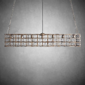 La Cage Rectangular Chandelier 7 Light