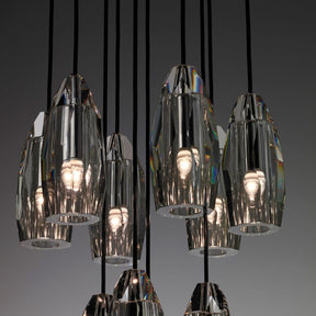 Lafi Crystal Glass Round Chandelier