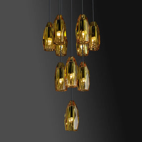 Lafi Crystal Glass Round Chandelier