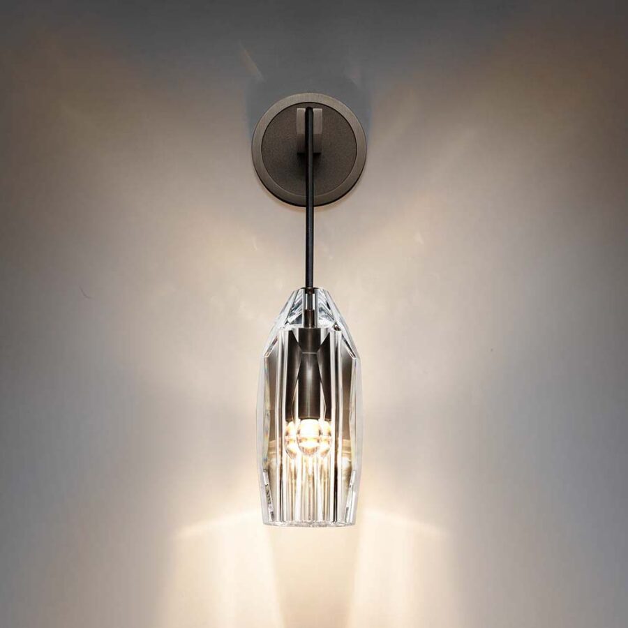 Lafi Crystal Glass Wall Sconce