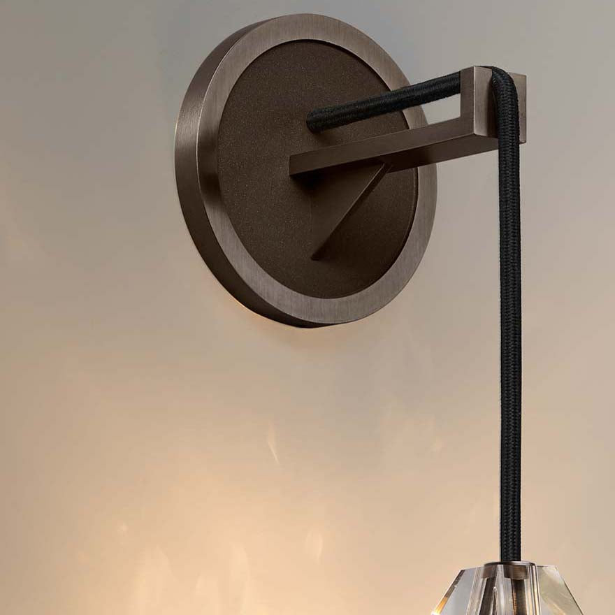 Lafi Crystal Glass Wall Sconce