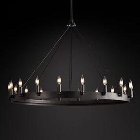 Lalania Vintage Candelabra Round Chandelier 42"（Customized)