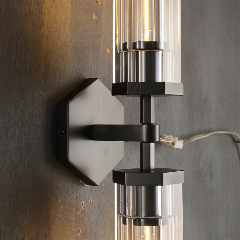 Lambel Hexagonal Grand Linear Wall Sconce