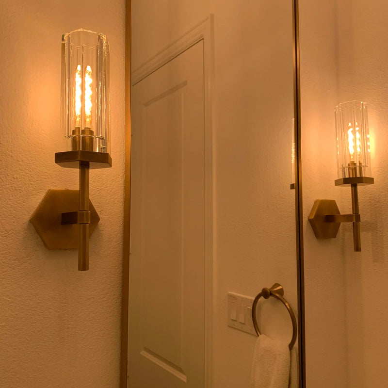 Lamora Hexagonal Wall Sconce 14"19"
