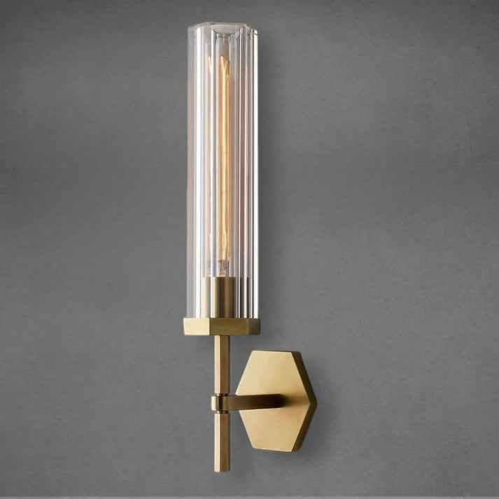 Lamora Hexagonal Wall Sconce 14"19"