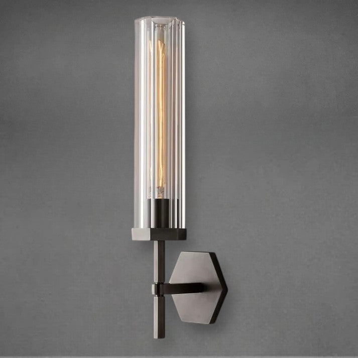 Lamora Hexagonal Wall Sconce 14"19"