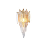 Larry Tiered Oval Glass Sconce